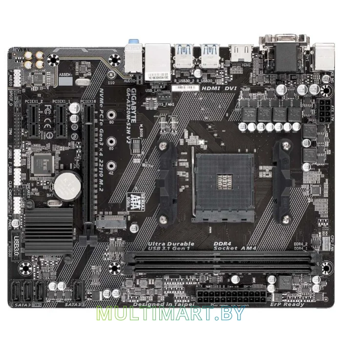 Материнская плата Gigabyte GA-A320M-S2H V2 (rev. 1.2)